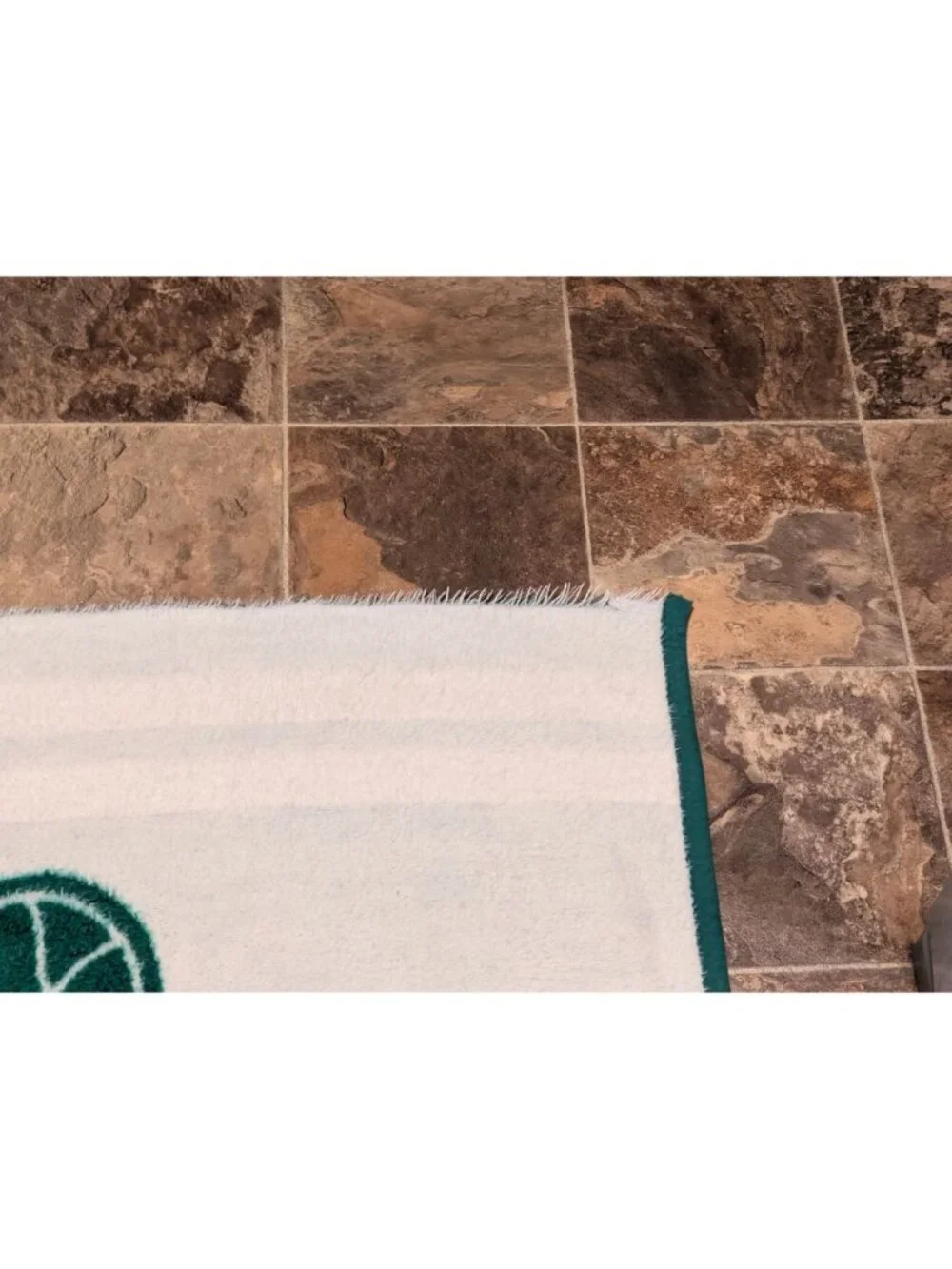 Vintage 1980's Boston Celtics Green & White Reversible Throw Blanket - Vintage B